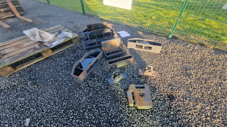 Selection of kubota tractor ride on mower weight frame holders etc