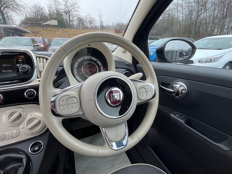2016 Fiat 500 0.9 TwinAir 105 Lounge 3dr HATCHBACK Petrol Manual