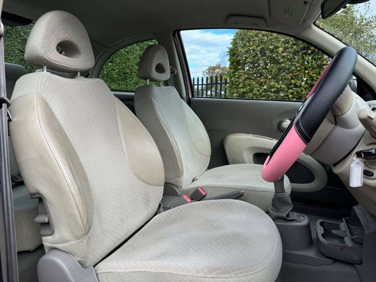 VERY RARE PINK NISSAN MICRA 1.4 PETROL SVE, WOW 1 LADY OWNER, VERY LOW 67K MILES