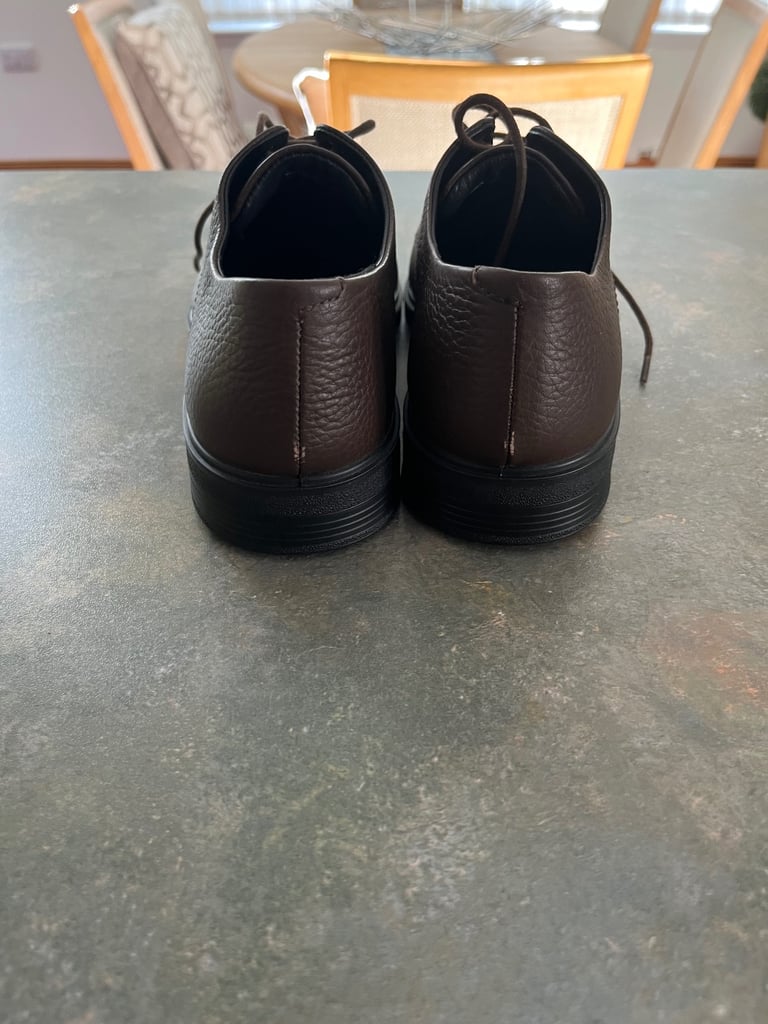 New men’s Hotter brown grain leather shoes size 7