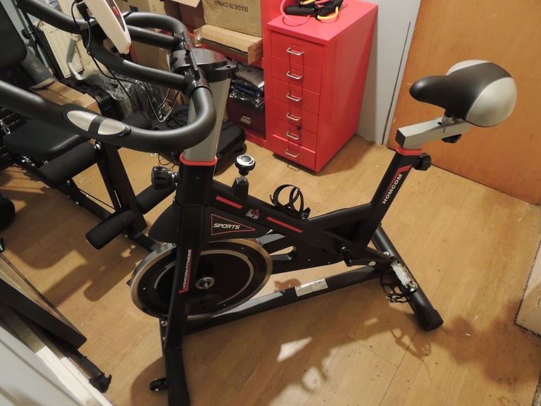 Gym Exercise Bike HOMCOM LCD Display Cardio Adjustable Resistance