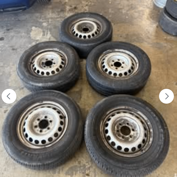 MERCEDES SPRINTER 6x130 STEEL WHEELS + TYRES X 5 6 STUD