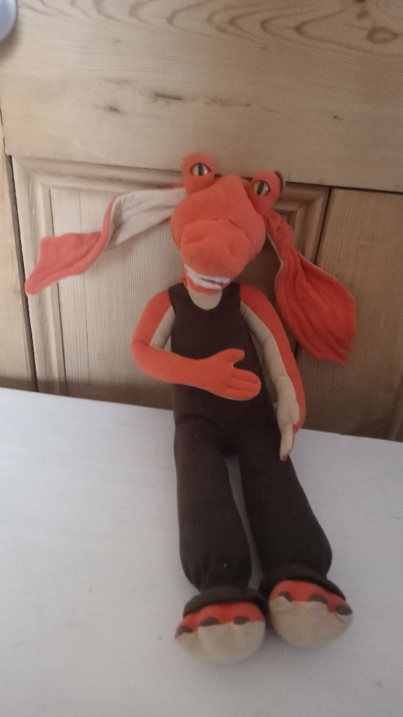 Vintage Jar Jar Binks Poseable Toy