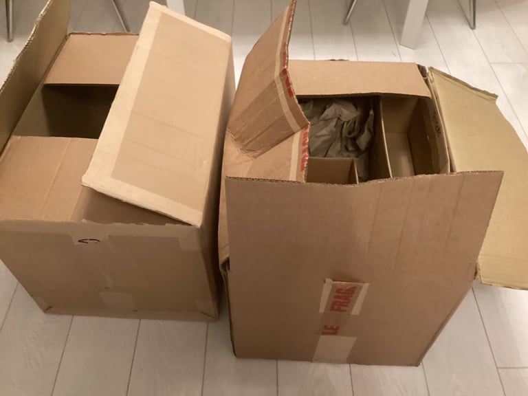 Free cardboard boxes large and small ideal moving home box collection only 