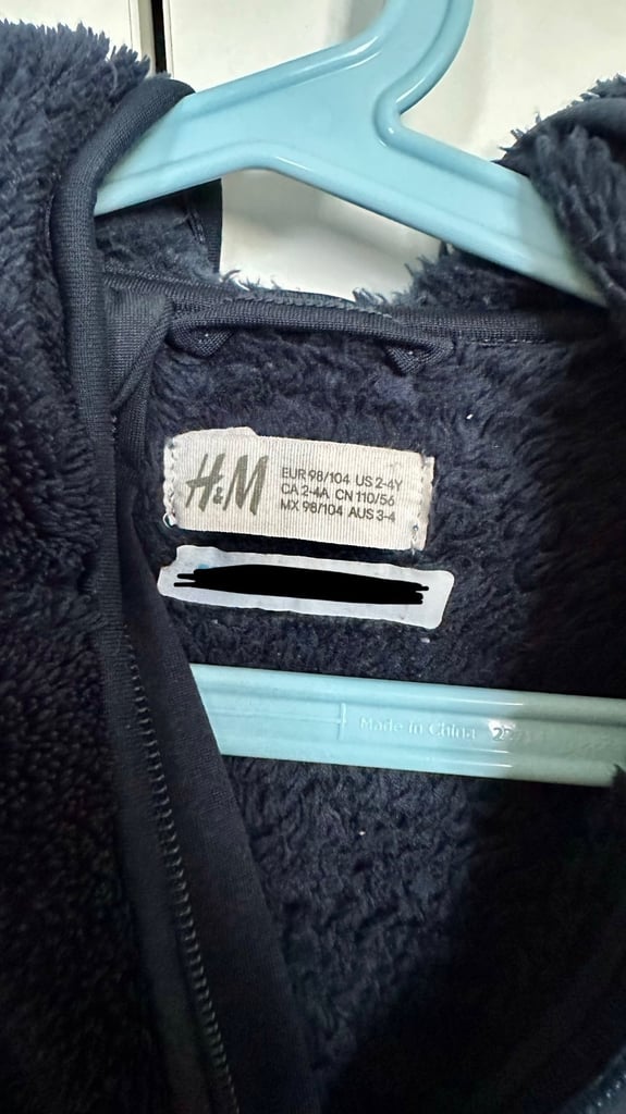 H&M Fluffy Zip-through hoodie