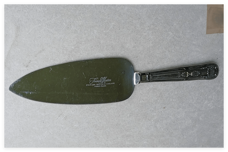 image for Vtg Treasure Masters Pie Cake Server Stainless Sheffield England #61