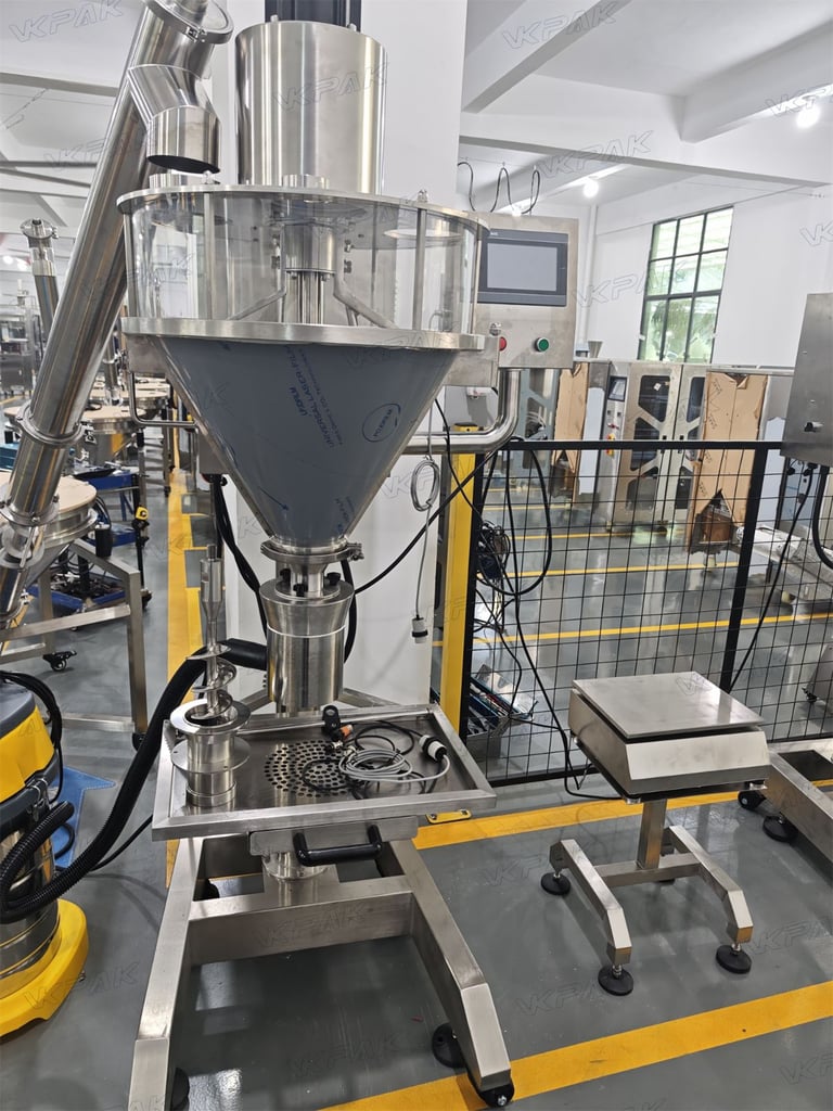Semi-Automatic Powder Filling Machine For Coffee Powder, Protein Powder