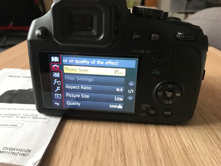 Panasonic Lumix Camera, 4K UHD,18.1MP, 60x Optical Zoom, OLED Live Viewfinder, 3” LCD Touch screen