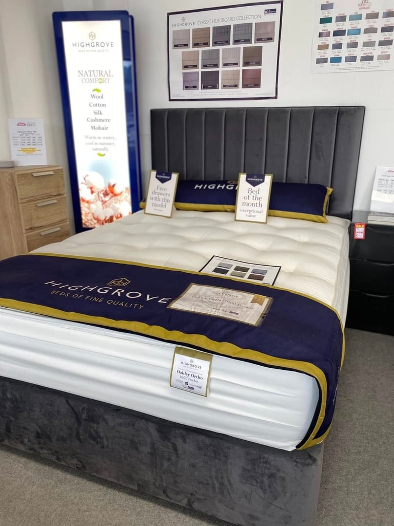 image for  Double Divan Bed 4FT6 🏡 – Stylish Base + Small Double | Get ASAP Delivery **