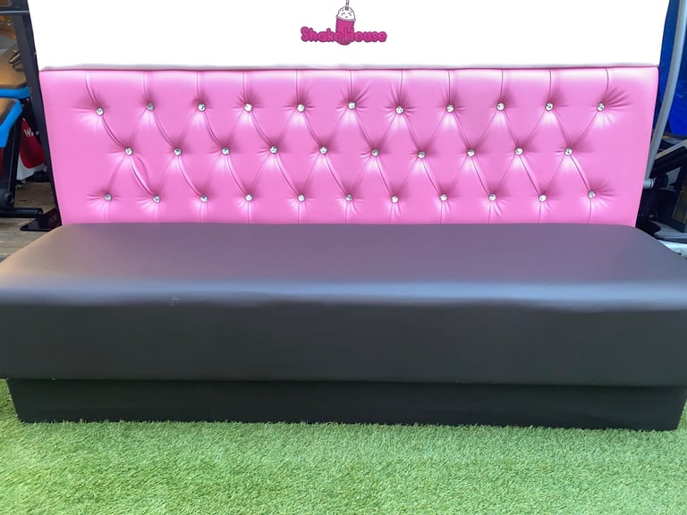 X 4 ,ICE CREAM/ MILKSHAKE PARLOUR SOFAS 185 Cm Length ,GOOD USED CONDITION ,LOCAL DELIVERY