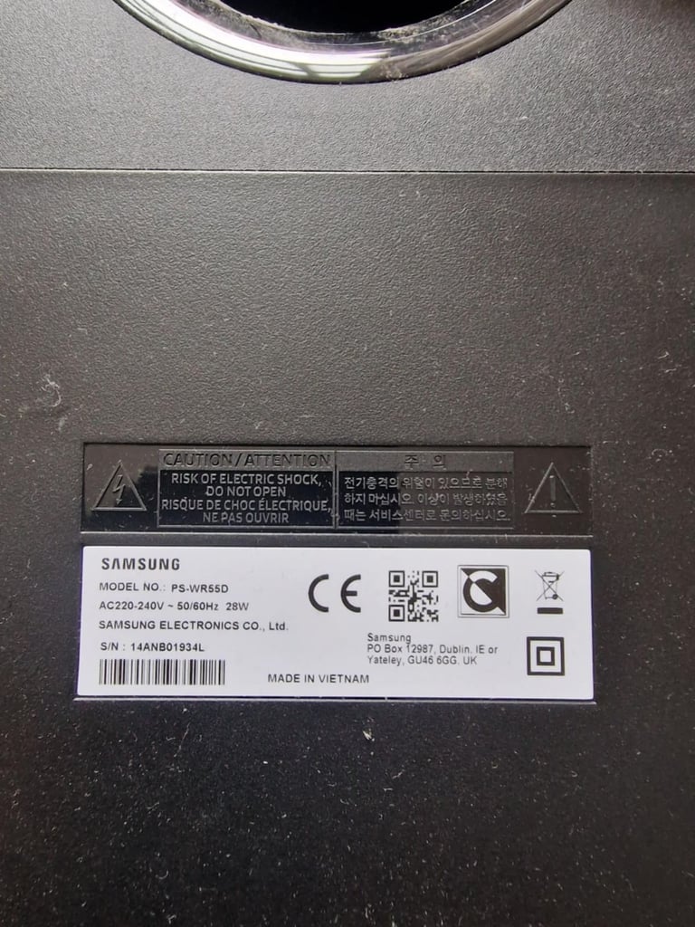 image for Samsung Soundbar and Subwoofer for sale 