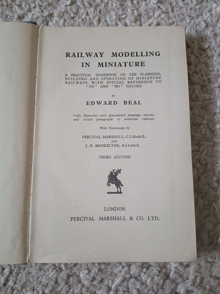 image for 1951 book RAILWAY MODELLING IN MINIATURE by Edward Beal