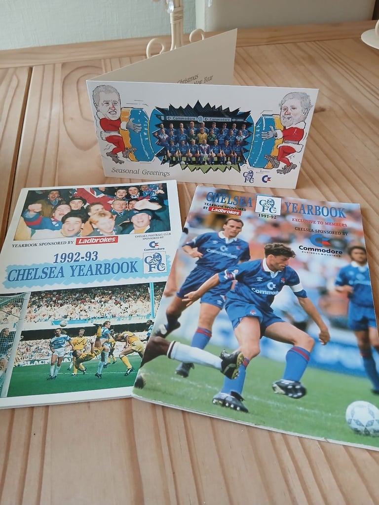 image for Memorabilia  .. Chelsea FC  ... yearbooks & Christmas card 