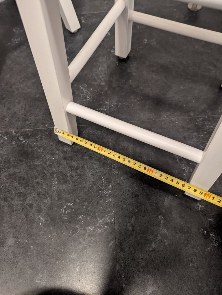 Habitat 4 as new wooden stools with clip of seatpads 