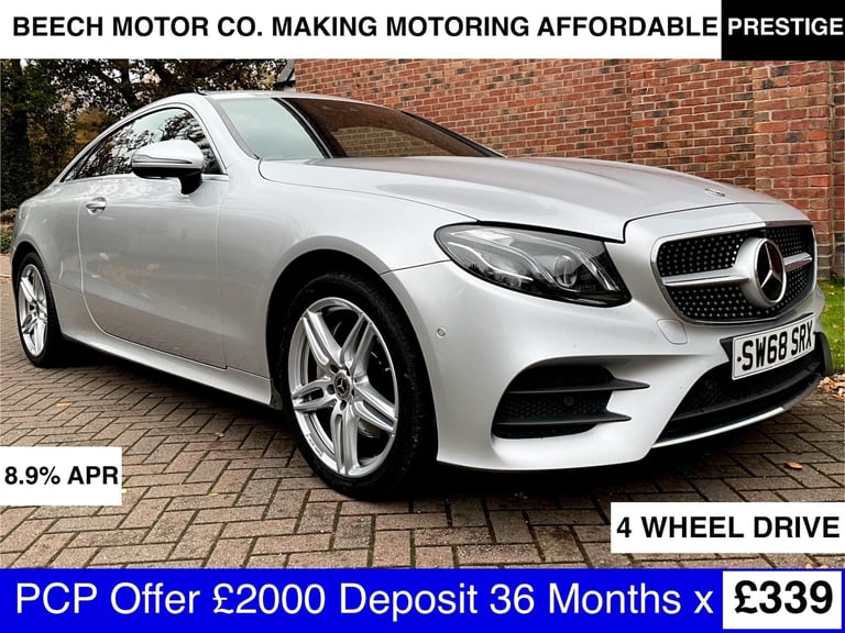 2018 Mercedes-Benz E Class 2.0 E220d AMG Line G-Tronic+ 4MATIC Euro 6 (s/s) 2dr COUPE Diesel Auto...