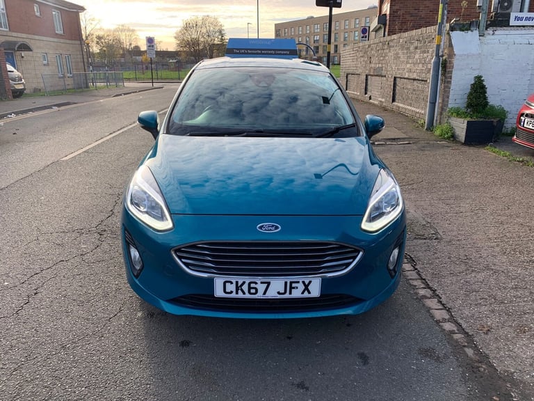 2017 Ford Fiesta 1.0 ecoboost zetec 5 Doors blue petrol ulez compliant 