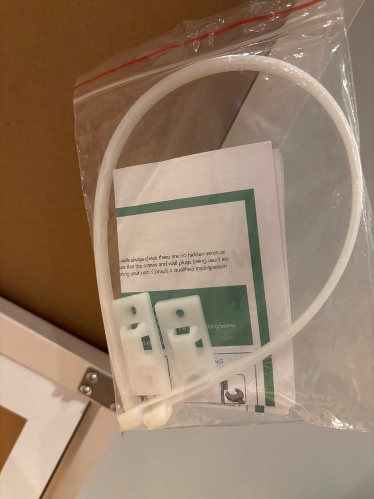 Dunelm full length free standing mirror / extra large wall mirror / white mirror 