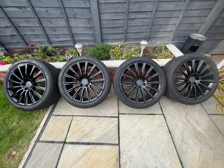 Full Set Turbine Alloys With Tyres 19 inch Fits Mercedes Most Models