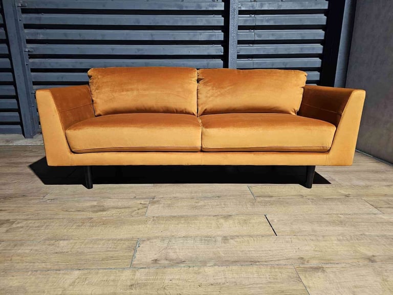 image for Unused Velvet 3 Seater Sofa