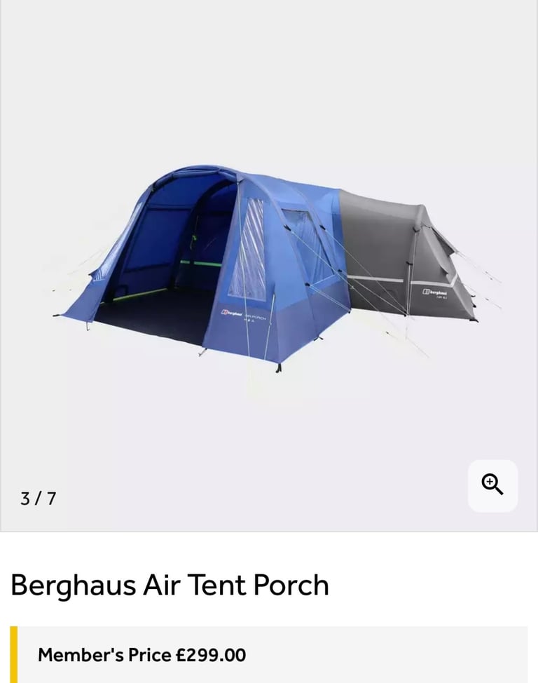 Berghaus air tent Gumtree