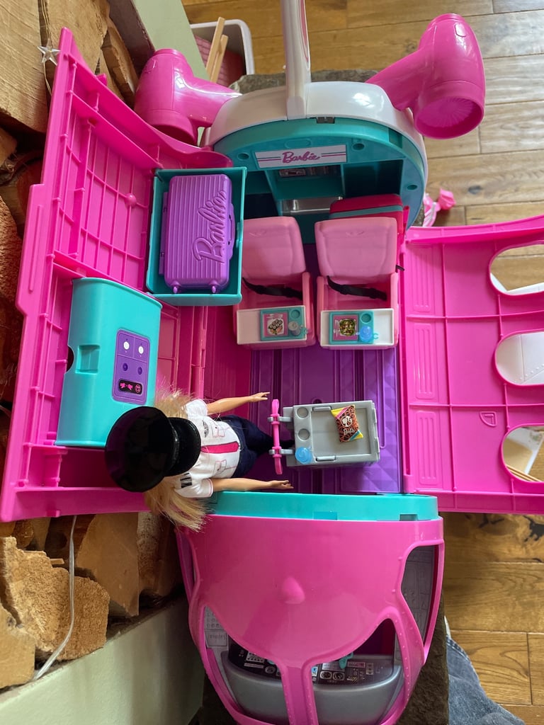 Large Barbie plane with Doll
