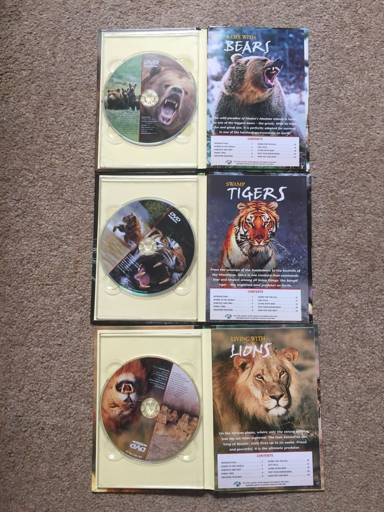 FIVE animal dvds two new and sealed ALL for