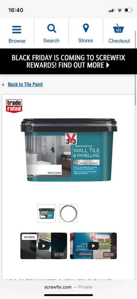 image for 2 litre tile paint 