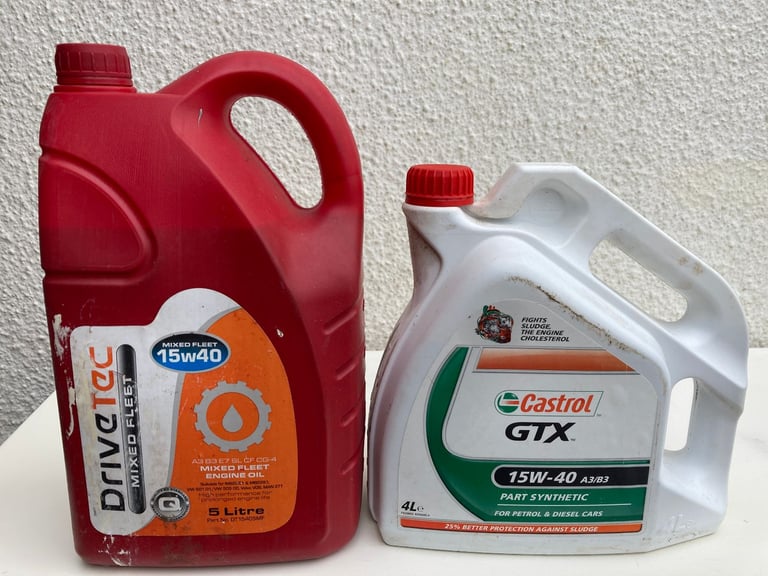 CAR OIL both nearly full