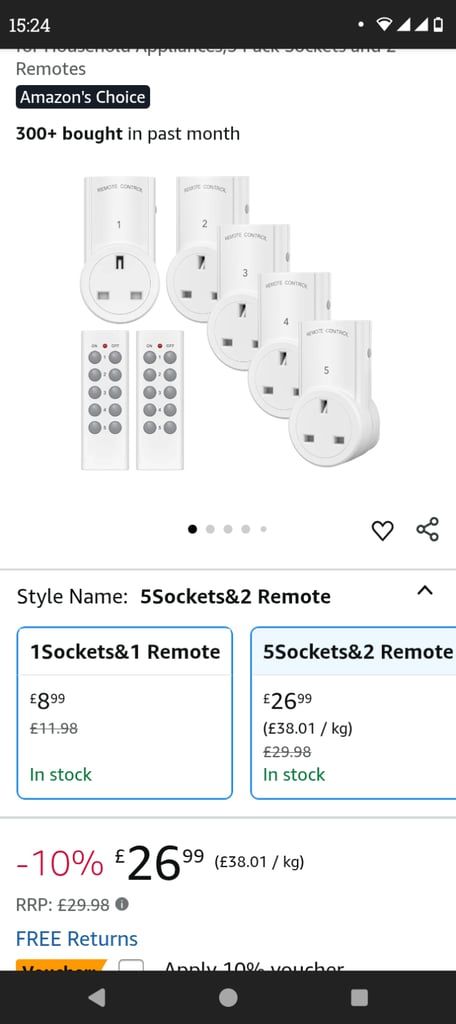 Remote Control Plugs And Remotes Set
