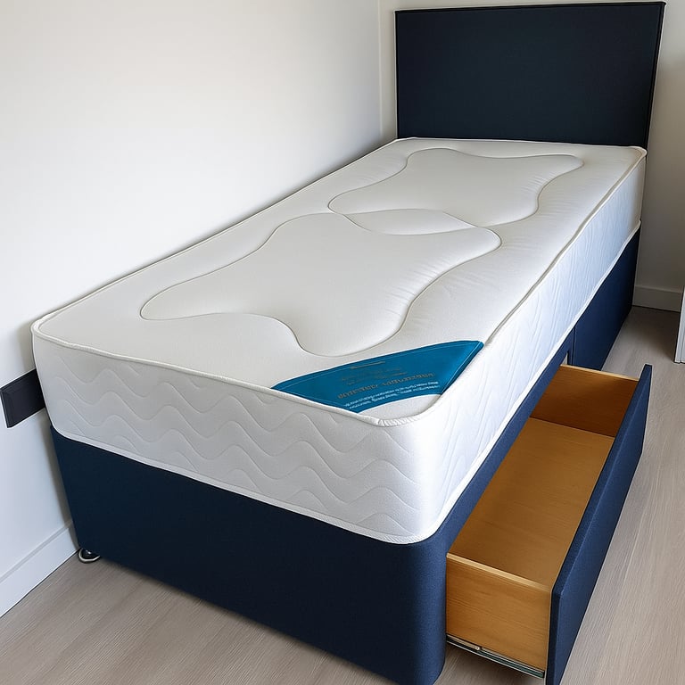 image for Comfortable Divan Bed with Supportive Mattress and Space Saving Storage Design