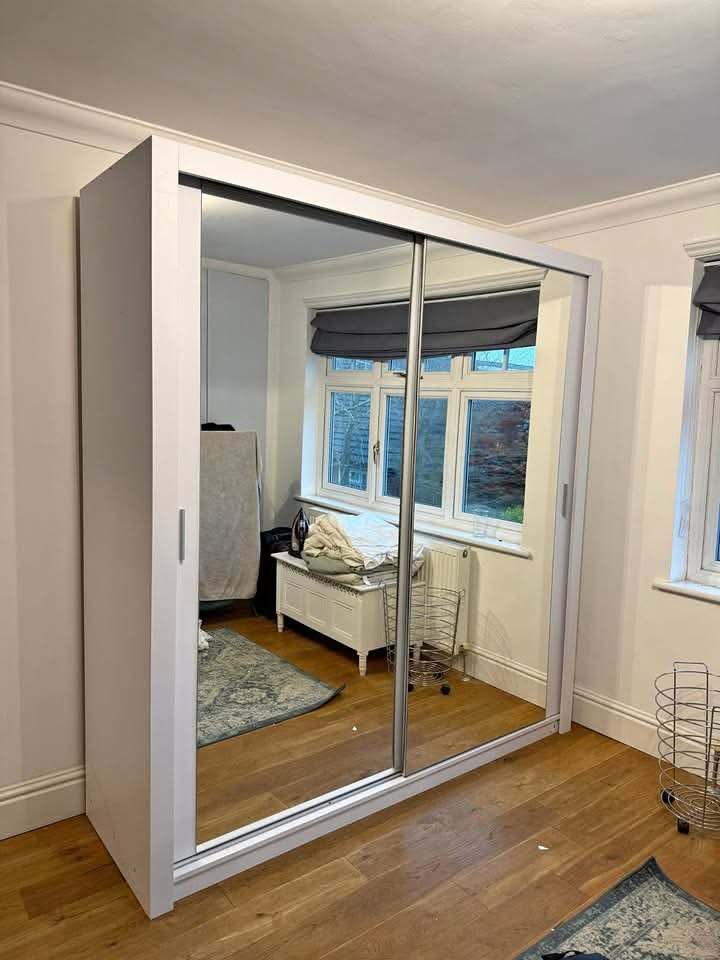 image for 203cm Wardrobe, 180cm,150cm Sliding Doors Wardrobes, 2, 3 Doors Wardrobes, High Gloss Wardrobes 