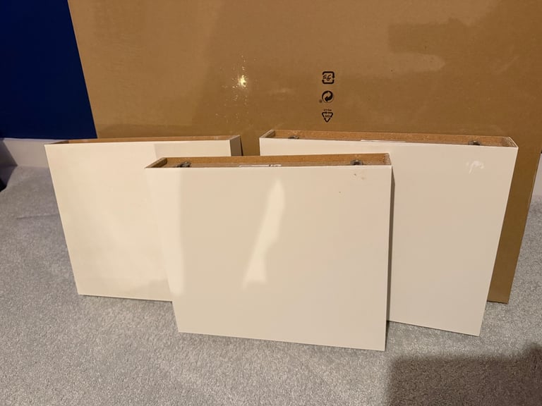 image for 3 x white Lack shelves 26cm x 30cm