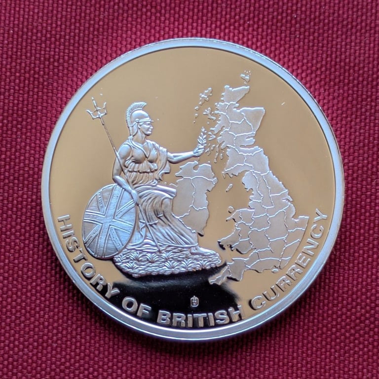 ♥NEW♥ GOLD-plated 1964 SIXPENCE loose in commemorative coin medallion