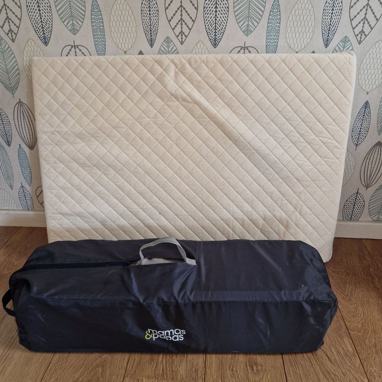 Mama & Papas Travel Cot with Thick Mattress
