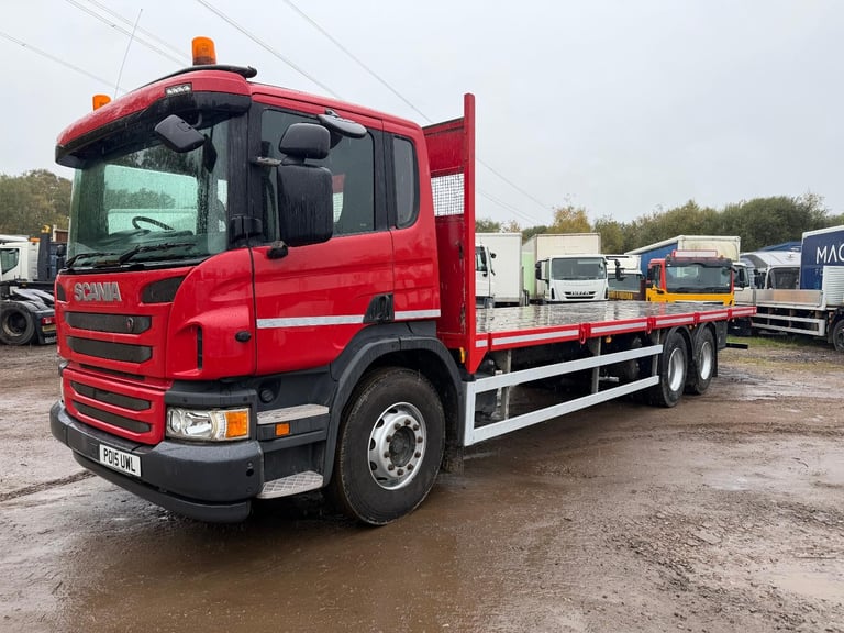Scania P-SRS C-CLASS P320 2015 6x4 flat bed double drive 10 tyre 30ft flat bed