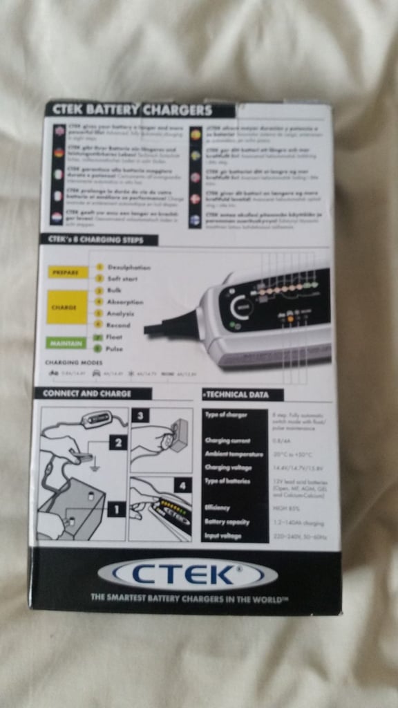 CTEK Multi XS 4003 12V 8-Stage Battery Charger Fully Automatic car boat etc