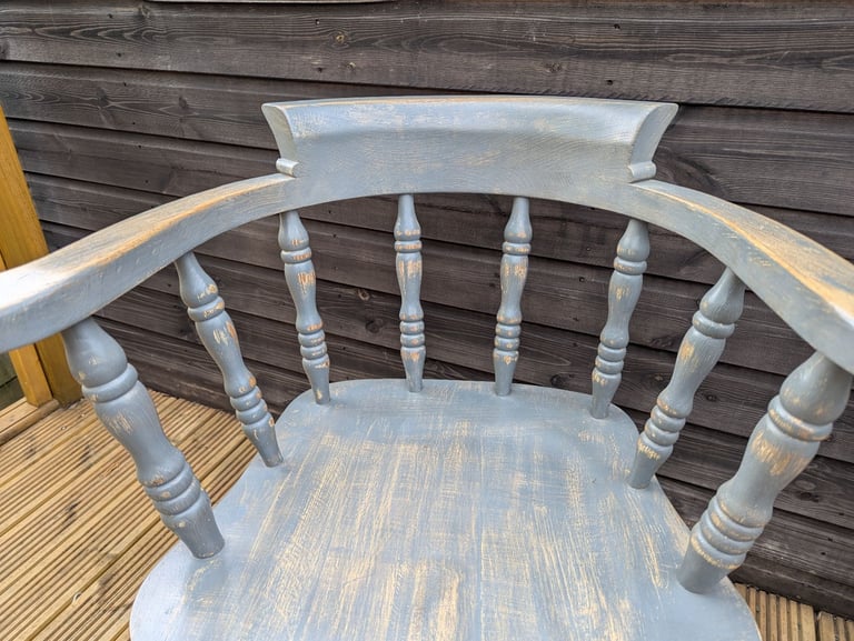 For Sale a pair of Solid oak Captain's Chairs