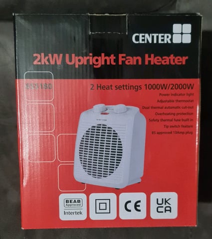 BNIB CENTER 2KW UPRIGHT FAN HEATER | in Southwark, London | Gumtree