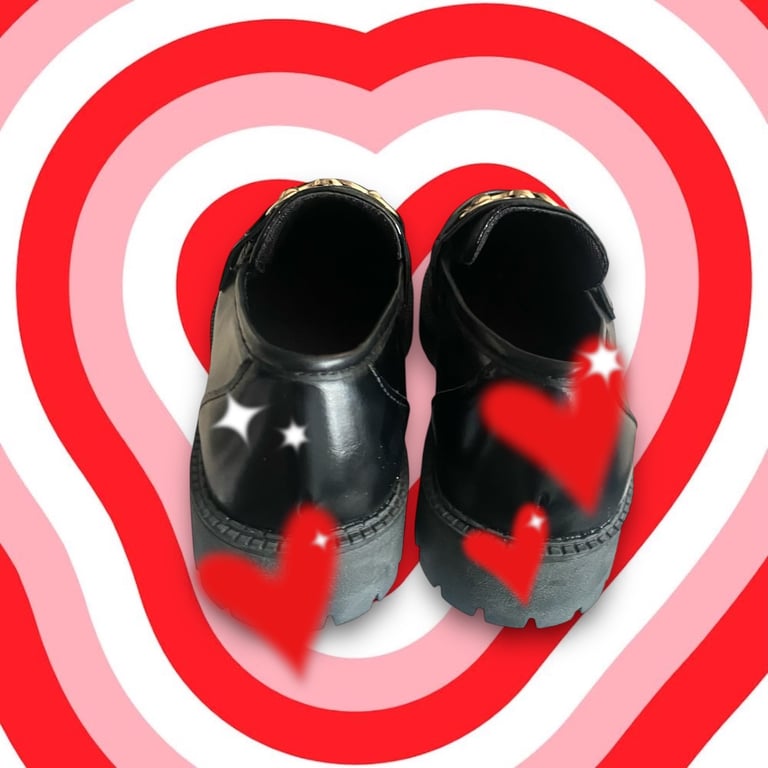 Real Leather Black shoes 39/4.5 