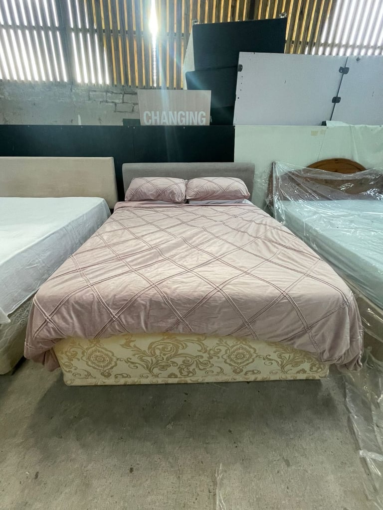King Size Divan Set - Mattress and Headboard Included
