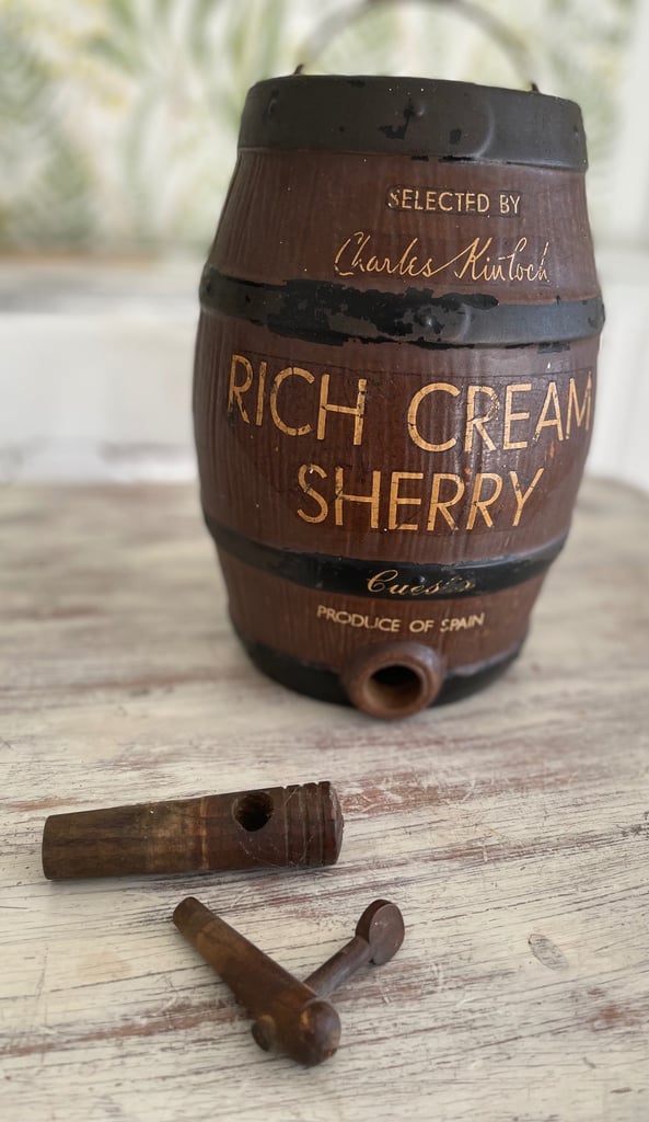 Unusual ornamental Spanish sherry barrel 