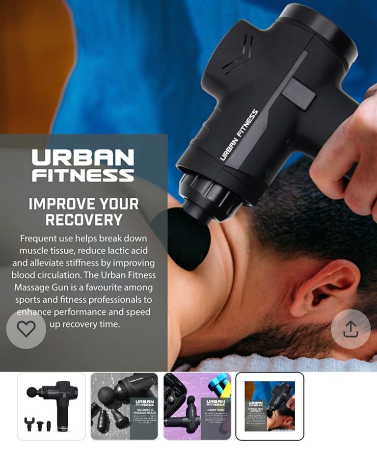 New urban fitness massage gun massager in sealed box 