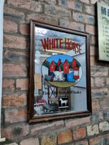 image for White horse whisky pub mirror 