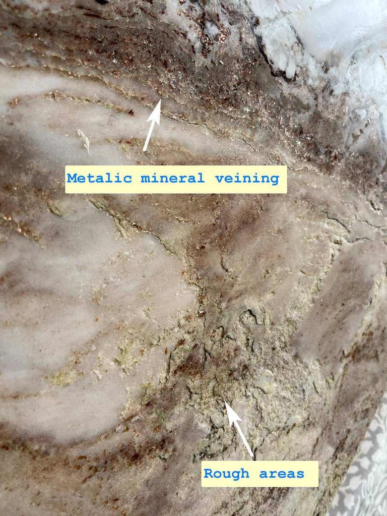 Marble slab - Beige -1207mm x 458mm x 20mm