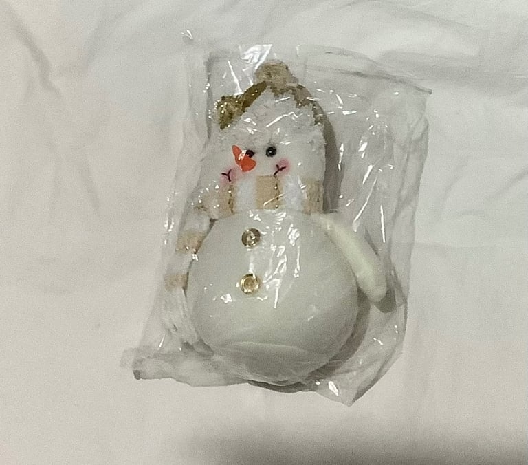 Cute small soft snowman toy