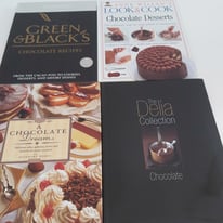 4 chocolate recipe cookery books. Collection Boxworth
