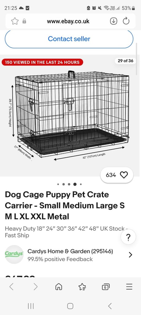 Extra large dog cage