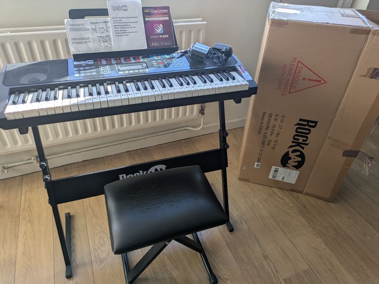 image for RockJam RJ761 61 Keys Electronic Interactive Teaching Piano Keyboard