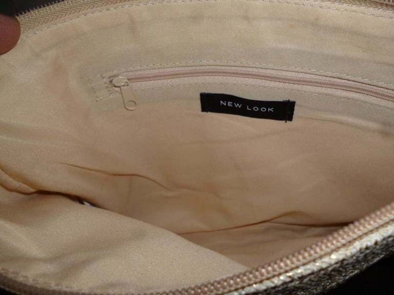 Zip up shoulder or Make Up Bag