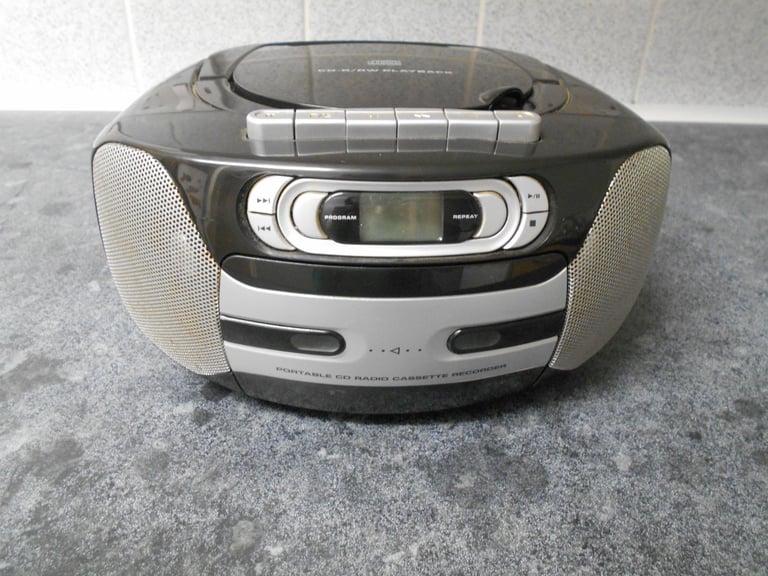 image for Tesco CD/Tape/Radio Portable Boombox (PLEASE READ)